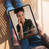 卒業生モダンのシンプル写真卒業 招待状