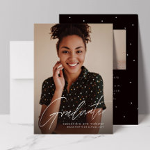 卒業生モダンのシンプル写真卒業