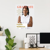 卒業生モダンのヘッドライン写真の投稿 ポスター (ホームオフィス)