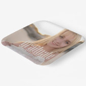 卒業生モダンの写真エレガントパーティー ペーパープレート (傾斜あり)