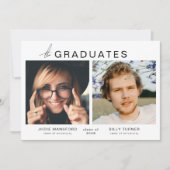 卒業生モダン写真共同卒業会 招待状 (正面)