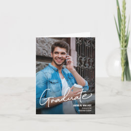 卒業生モダン写真大学大学院生 案内状