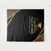 卒業生モダン向フォトブース背景 タペストリー (正面(横))