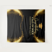 卒業生モダン向フォトブース背景 タペストリー (正面(横))