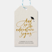 卒業生モダン字書道おめでとう卒業 ギフトタグ (正面)