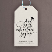 卒業生モダン字書道おめでとう卒業 ギフトタグ