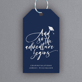 卒業生モダン字書道おめでとう卒業 ギフトタグ