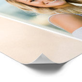 卒業生モダン歓迎4枚の写真シンプルScript ポスター (角)