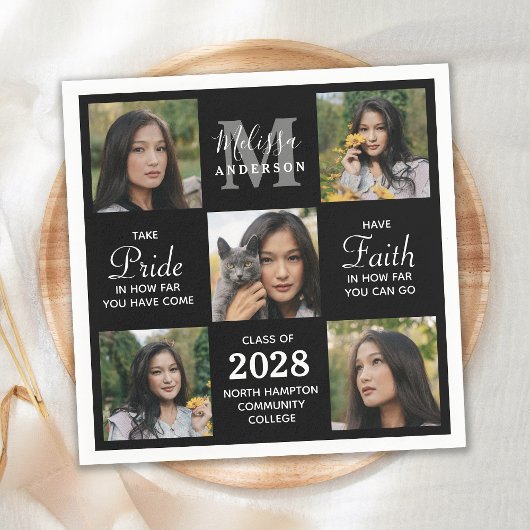 卒業生モダン生5写真部卒業 スタンダードカクテルナプキン