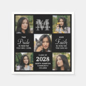 卒業生モダン生5写真部卒業 スタンダードカクテルナプキン (正面)