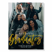 卒業生モダン達グループフォトパーティーウェルカムサイン