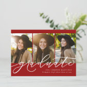 卒業生モダン3名の写真を赤く表示 案内状 (スタンド正面)
