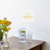 卒業生会へのおめでとう 箔ポスター (レイダウン (キッチン))