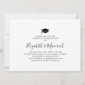 卒業生写真卒業パーティー招待状 招待状 (裏面)