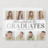 卒業生写真卒業パーティー招待状 招待状 (正面)