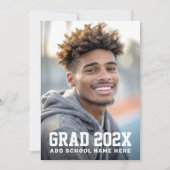 卒業生写真卒業者 サンキューカード (正面)