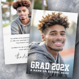 卒業生写真卒業者 案内状