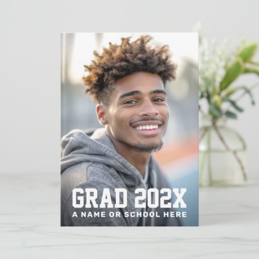 卒業生写真卒業者 案内状 (スタンド正面)