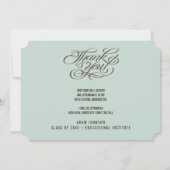 卒業生卒業THANK YOU Photo Card 案内状 (裏面)