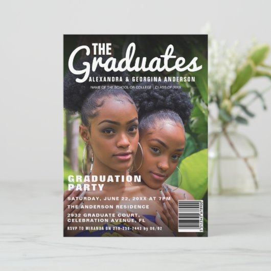 卒業生合同卒業パーティー 招待状 (スタンド正面)