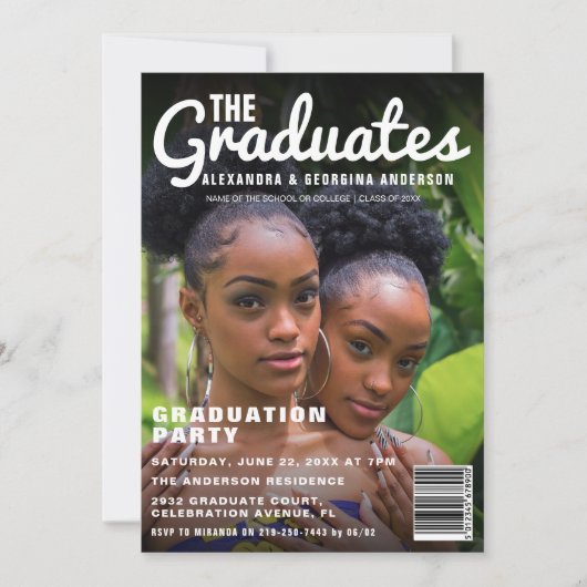 卒業生合同卒業会 招待状 (正面)