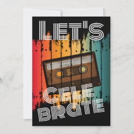 卒業生同窓会 80年代 カセットテープで祝おう 招待状