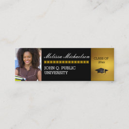 卒業生向け写真挿入名イントロカード コーリングカード