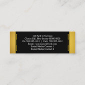 卒業生向け写真挿入名イントロカード コーリングカード (裏面)