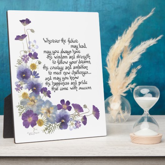 卒業生向け フォトプラーク (側面)