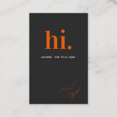 卒業生学校ネットワークモダン 名刺 (正面)