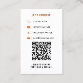 卒業生学校ネットワークモダン 名刺 (裏面)