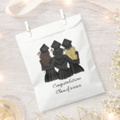 卒業生最高の三名おめでとうパーティー フェイバーバッグ (クリップ留めされた状態)