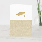 卒業生素朴の写真コラージュ2名 カード (裏面)