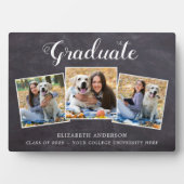 卒業生素朴の写真コラージュ フォトプラーク (正面)