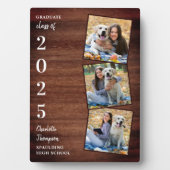 卒業生素朴パーソナライズされたの写真 フォトプラーク (正面)