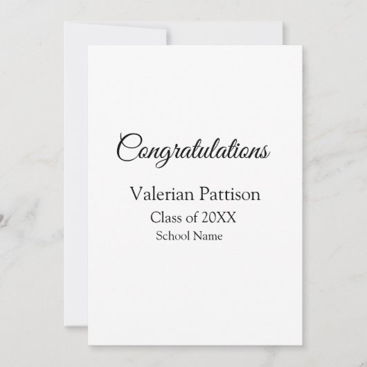 卒業生追加モシンプルーおめでとう シーズンカード (正面)