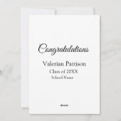 卒業生追加モシンプルーおめでとう シーズンカード (裏面)