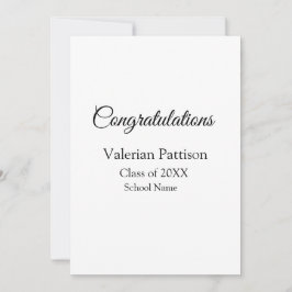 卒業生追加モシンプルーおめでとう シーズンカード