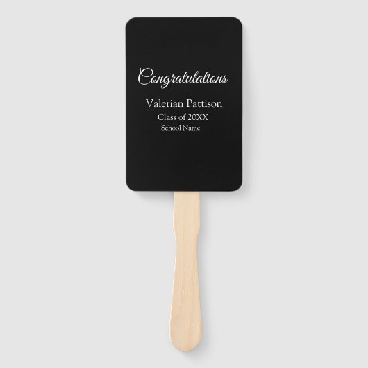 卒業生追加モシンプルーおめでとう ハンドファン (正面)