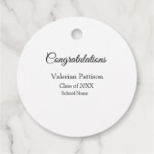 卒業生追加モシンプルーおめでとう フェイバータグ (裏面)