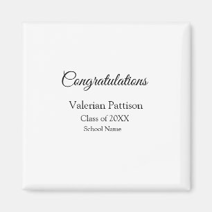 卒業生追加モシンプルーおめでとう マグネット