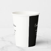 卒業生追加モシンプルーおめでとう 紙コップ (右)