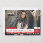 卒業生速報TVファブ 招待状 (正面)