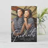 卒業生2名パーティー 招待状 (スタンド正面)