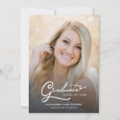 卒業生2枚Script Graduation 2025 案内状 (正面)