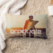 卒業生20XXレトロカッコいいシンプル卒業年写真 ランバークッション (ブランケット)