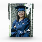 「卒業生20xx」 5x7縦白縁ど フォトブロック (正面)