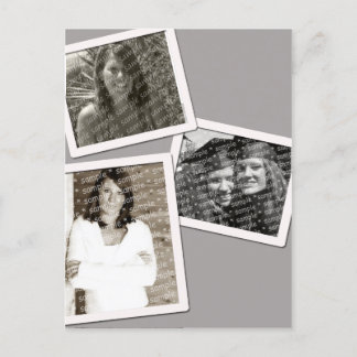 卒業生3の写真フレーム ポストカード