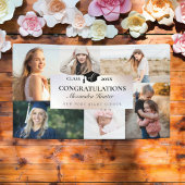 卒業生6名の写真コラージュおめでとう 横断幕