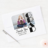 卒業生 – ありがとう スクエアシール (封筒)